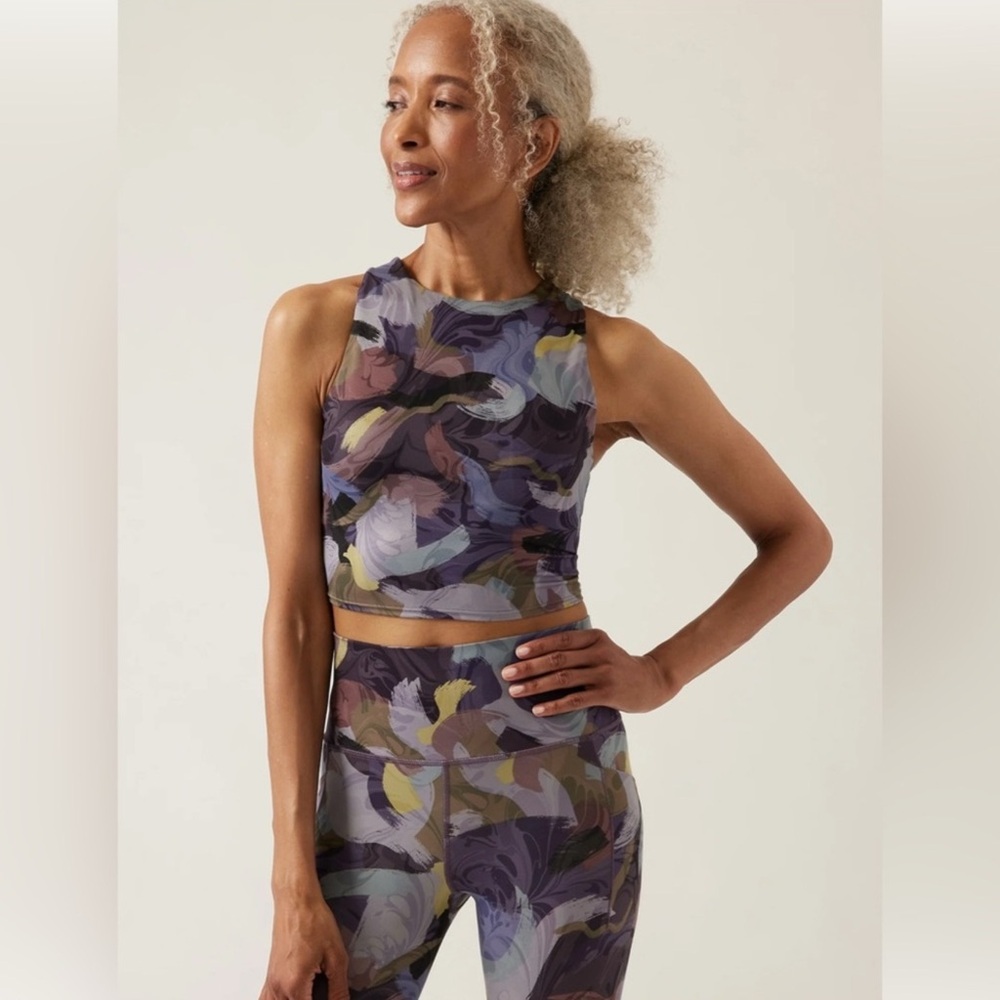 Athleta Conscious Crop— “Vivid Stroke Purple” ☀️🌴